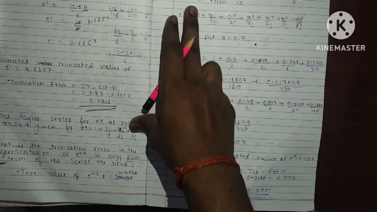 #Numerical Methods Chp 3.Truncation and Taylor series for FY #Bsc-IT Student in Degree Colleges