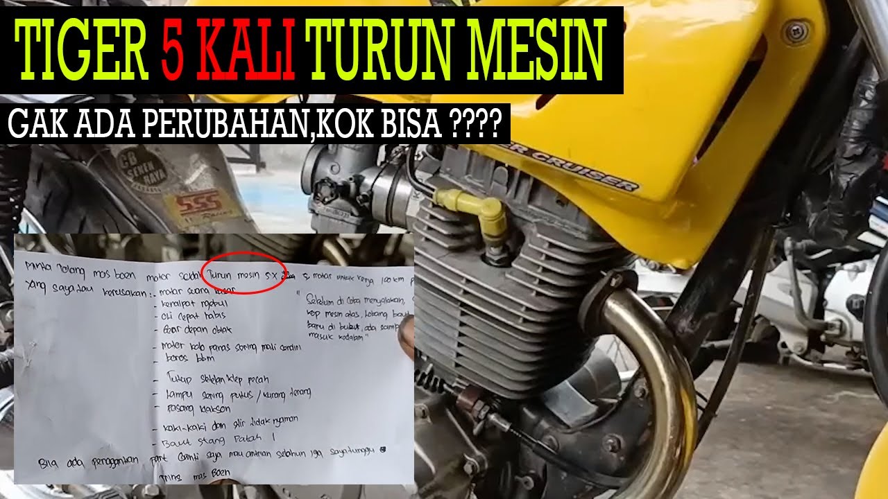 5 KALI TURUN MESIN || SERUMIT APA MASALAH TIGER INI???
