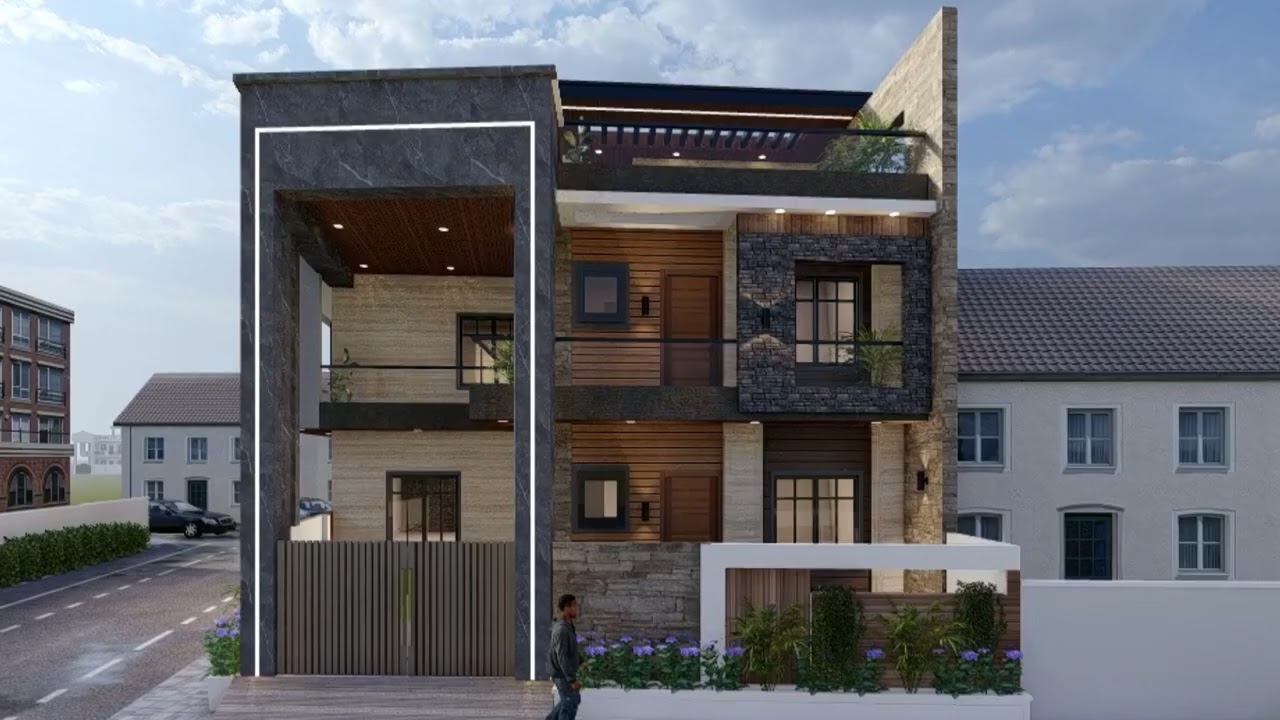 5Bhk House Design walkthrough #architecture #youtube #walkthrough
