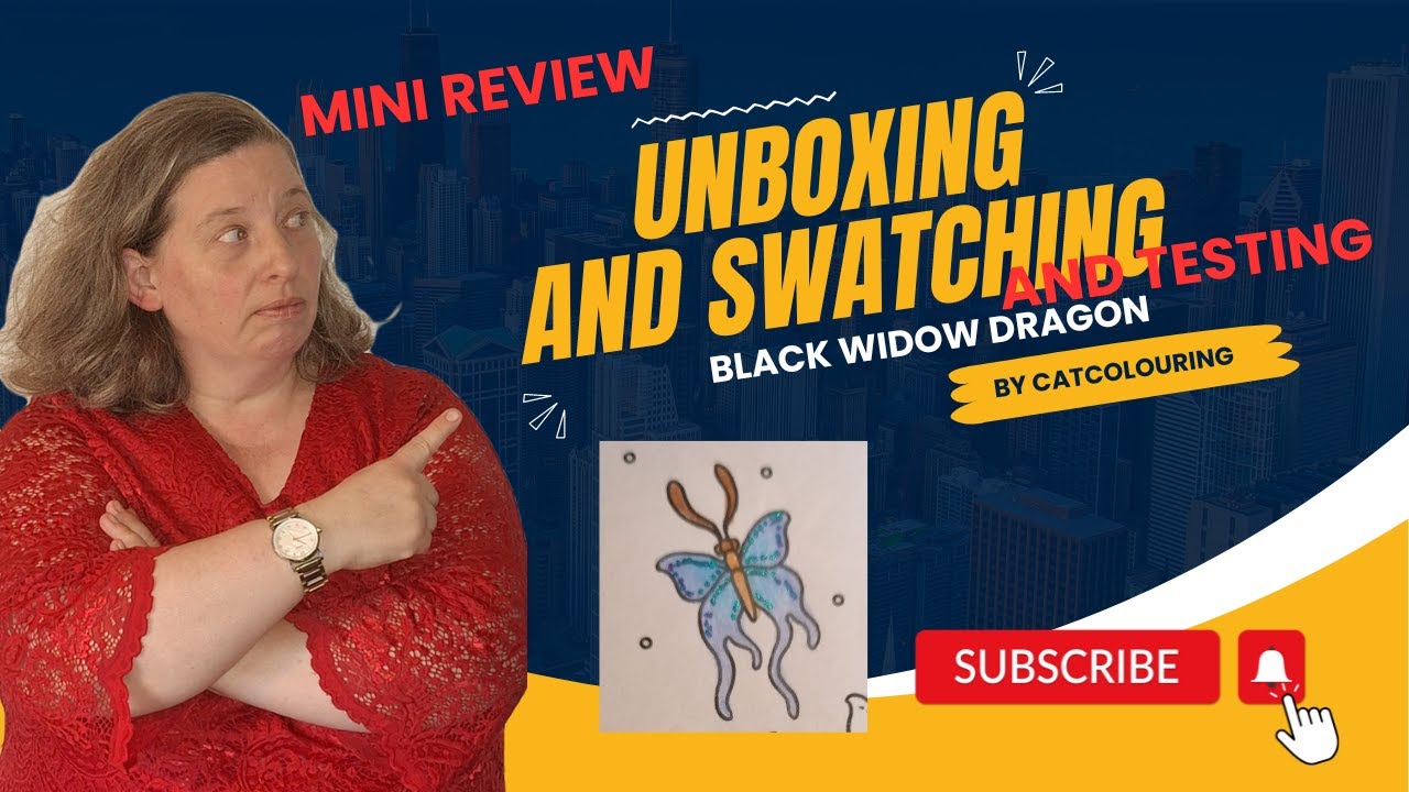 FANTASTIC Black Widow DRAGON 36 set - UNBOXING, SWATCHING & TESTING - ADULT COLORING #unboxing