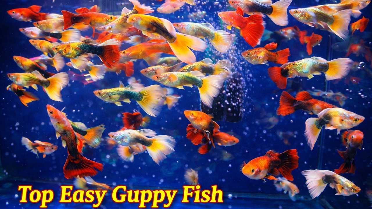 Beautiful Guppy Fish Varieties at the Aquarium Market | Aquarium Market Tour