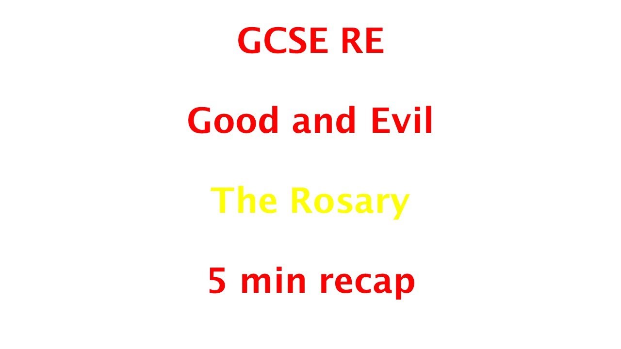 GCSE RE (Eduqas) - 5-минутный обзор Розария