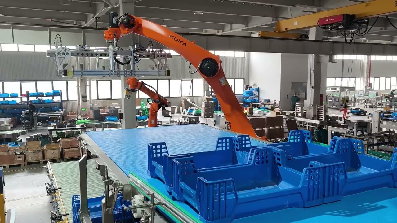 Robot Unbundling - Depalletizing - Conveyor