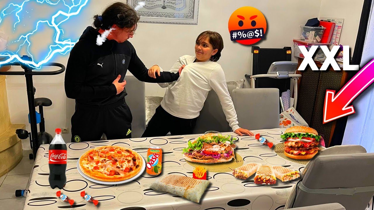 OMAR A VOLÉ DE L'ARGENT A YASSINE POUR ACHETER DES TACOS,KEBAB ET PIZZA ... ⚠️🔥 ( Sa commence mal)