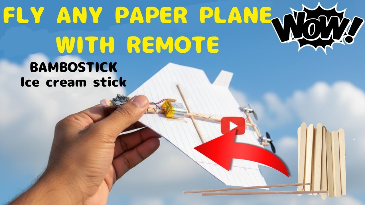 Homemade RC paper plane