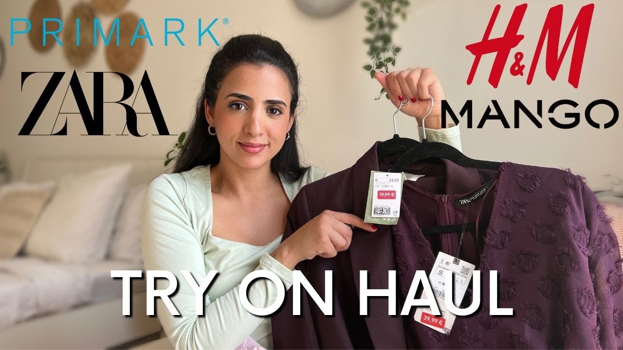 2023 HUGE HAUL + TRY ON!  ZARA, H&M, MANGO & PRIMARK FINDS!