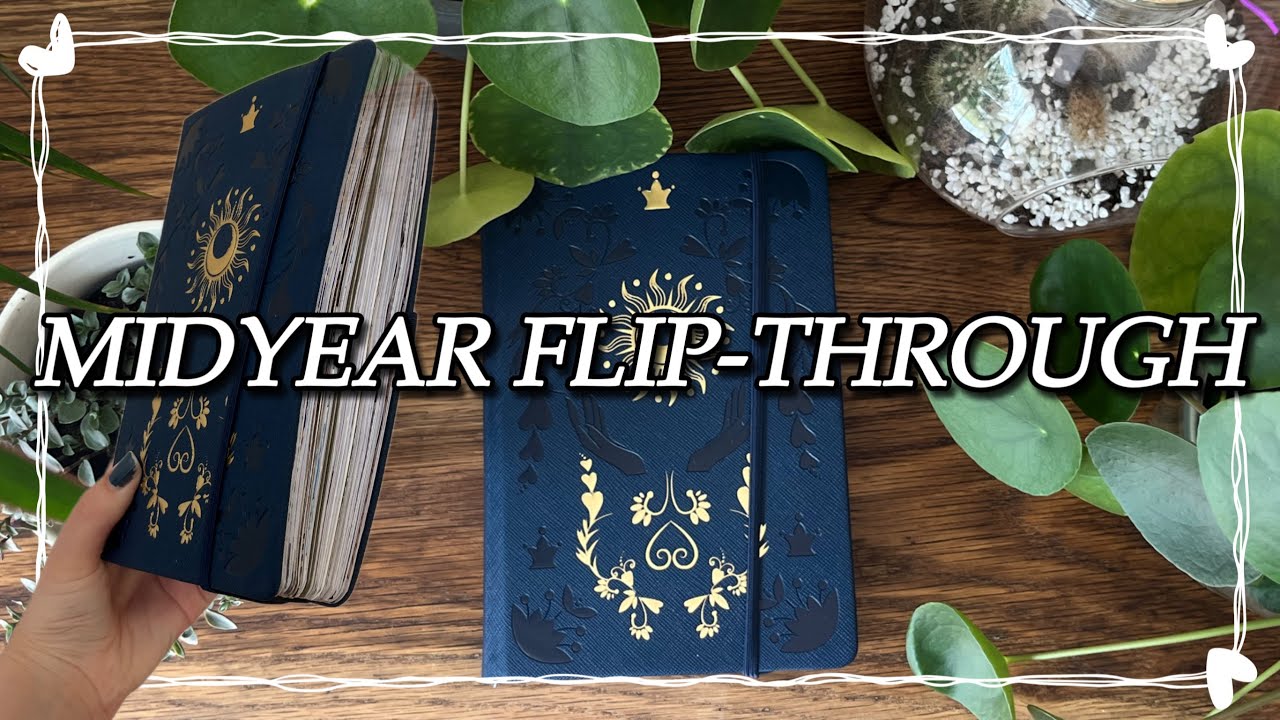 2025 MIDYEAR READING BULLET JOURNAL FLIP THROUGH 📖✂️📏 (+ MY OWN STICKERS?!)