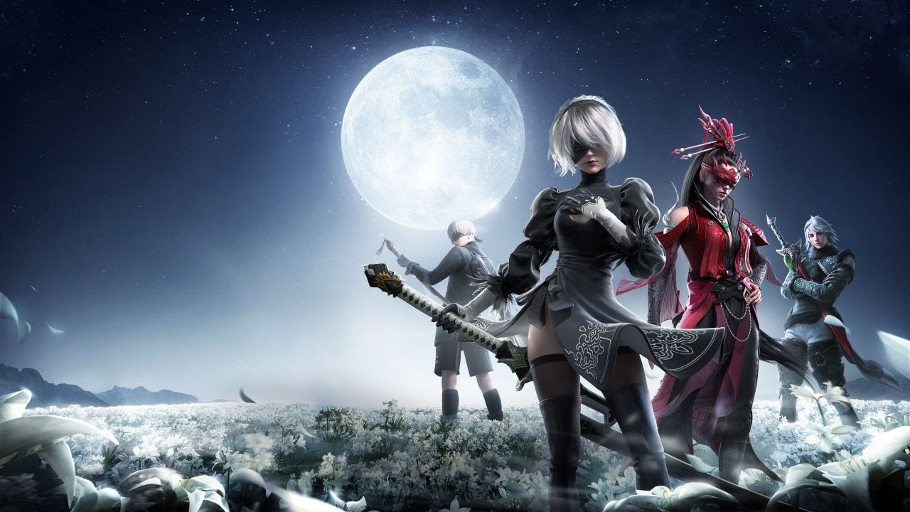 A2 as Justina Gu Gameplay DUOS Naraka Bladepoint x Nier Crossover