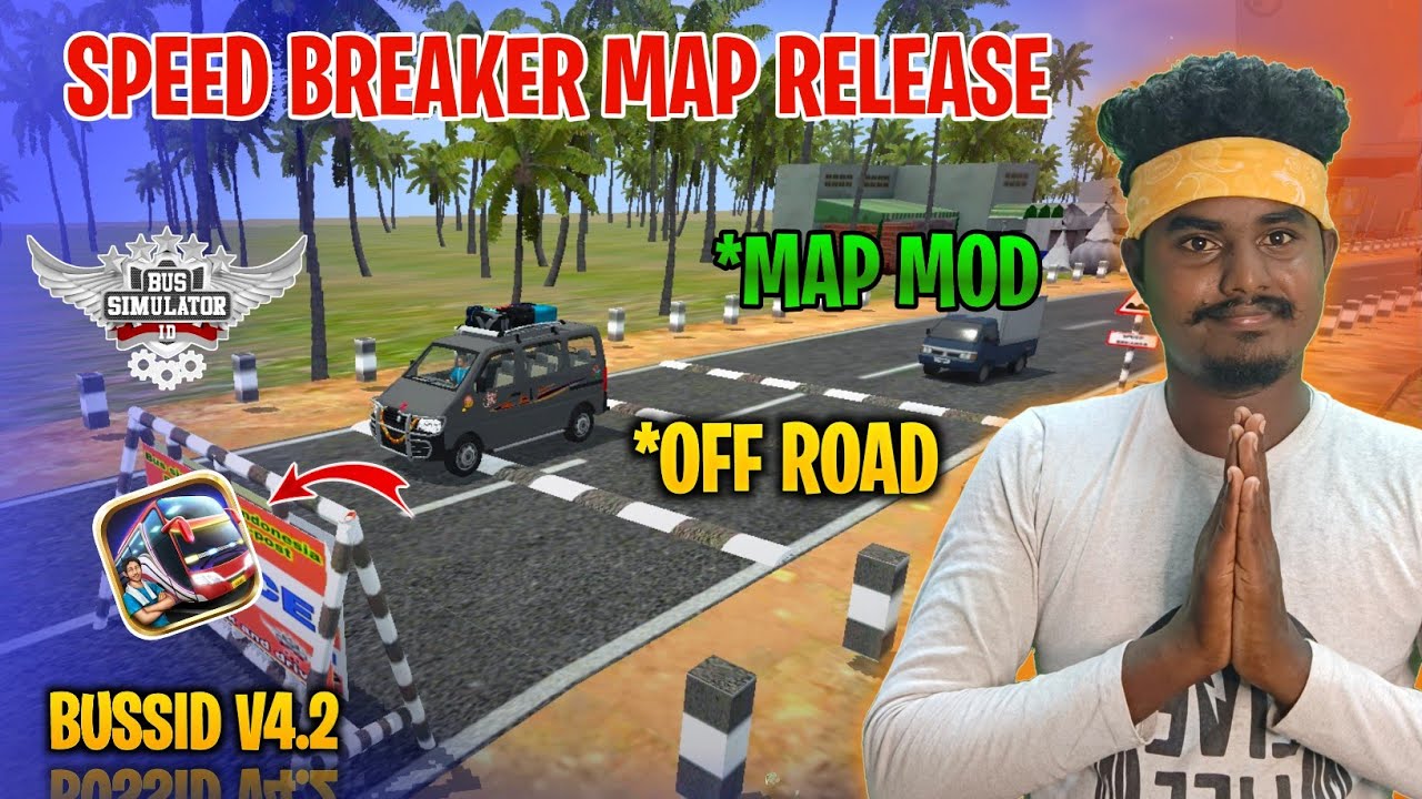 New Speed Breaker Broken Road Map Mod Tamil | Bus Simulator Indonesia | Map Mod For Bussid 