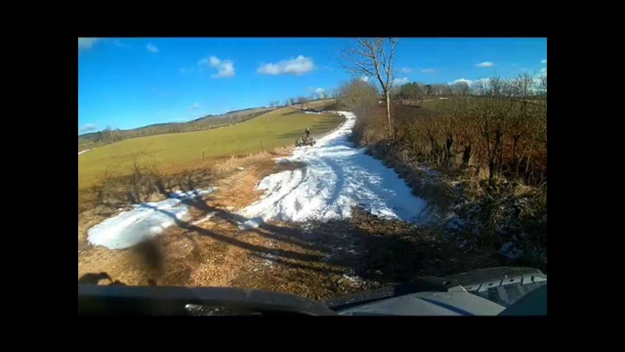 RANDONNEE QUAD TGB  DIRECTIONS LA LOZERE  FEVRIER 2015