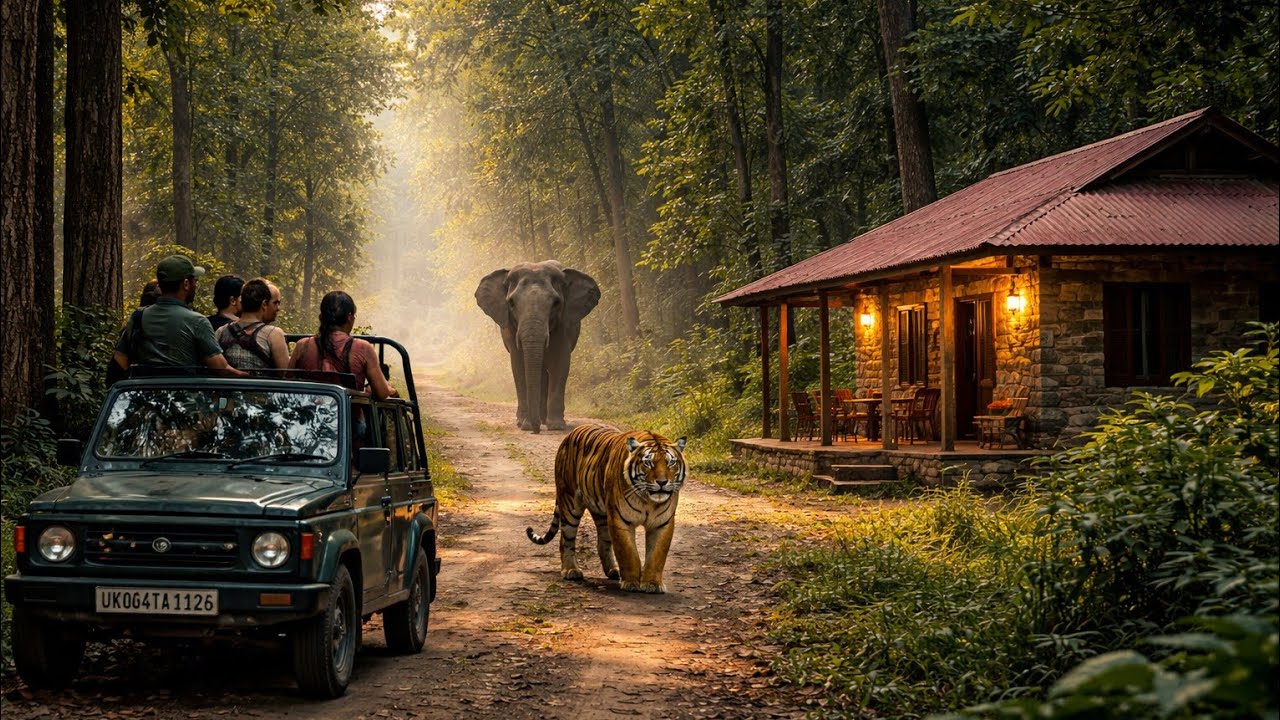 Tiger Road & Tusker Stories  ! Pakhro Safari | Morghatti Forest Rest House  ! Jim Corbett  Safari