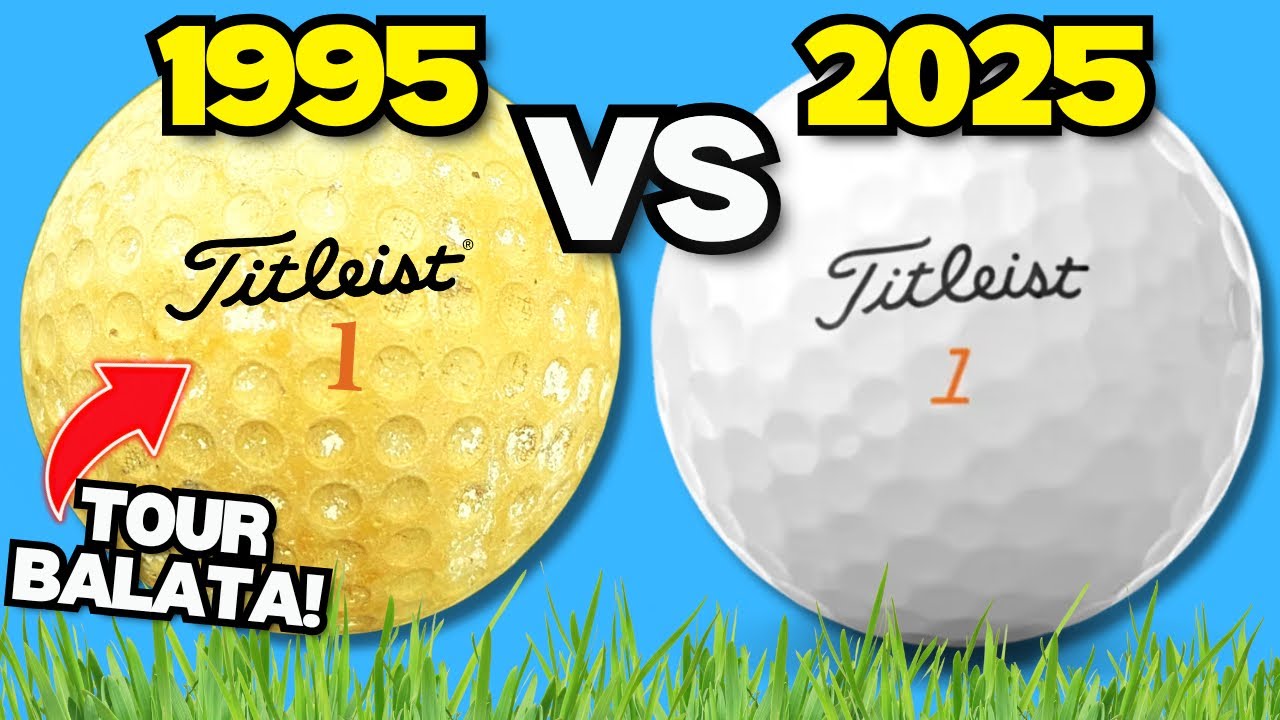 Вскрытие мячей для гольфа Balata 1995 года и PRO V1x Titleist 2025 года! (30-летний тест!)