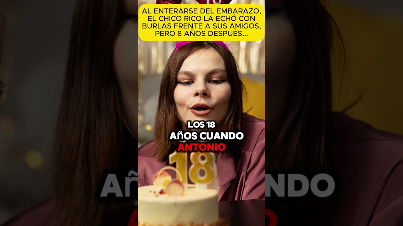 Al enterarse del embarazo, el chico rico la echó con burlas frente a sus amigos, pero 8 años después