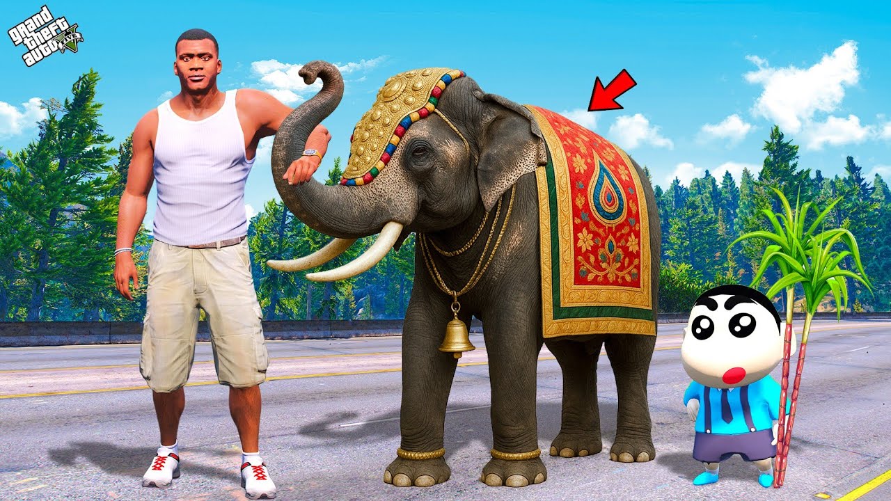 Franklin Found New Elephant Friend in GTA 5