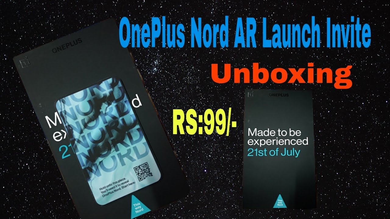 OnePlus Nord AR Launch Invite  Unboxing