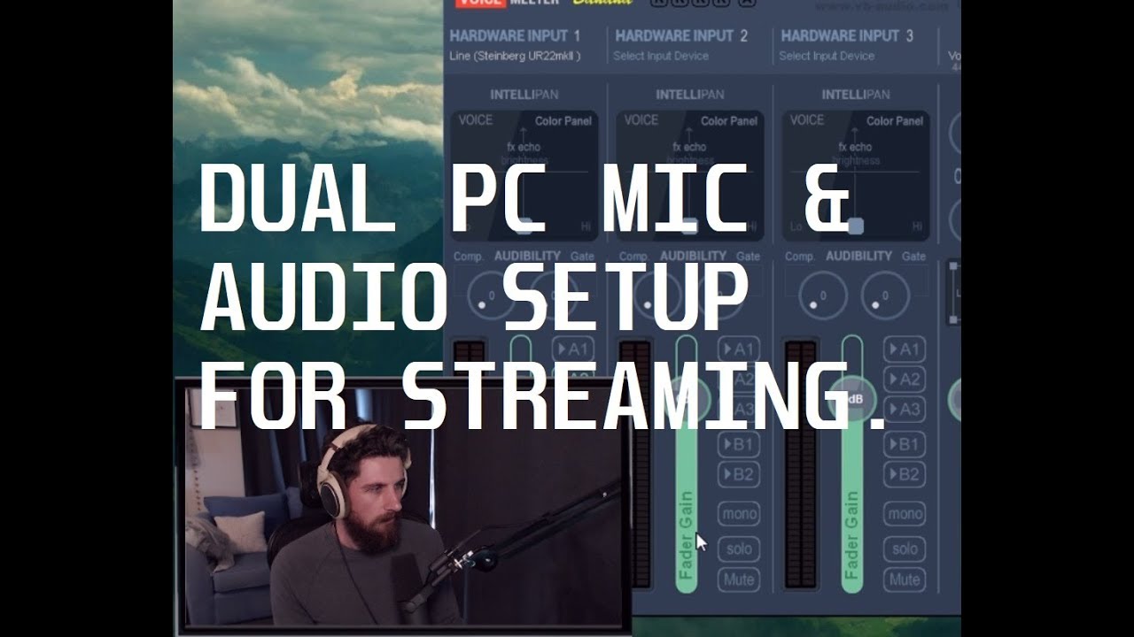 DUAL PC USB MIC SETUP. Simple sharing of Mic and Alerts to main PC across the network (2018)