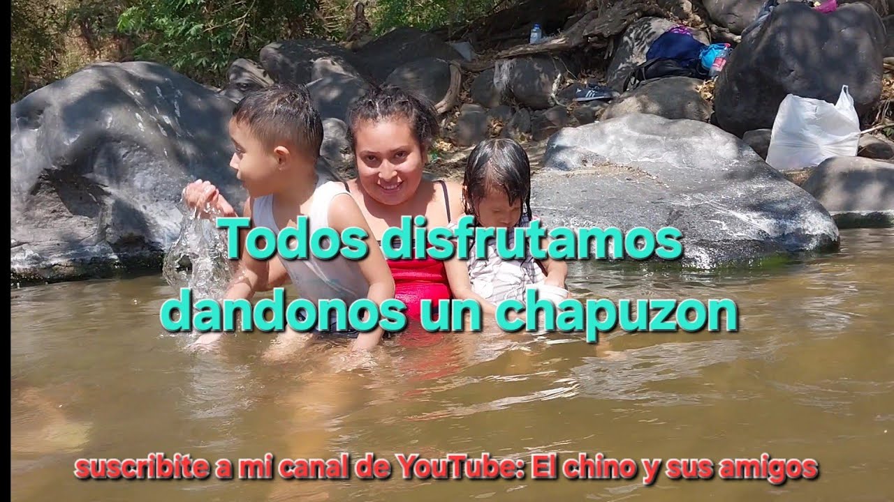 Así disfrutamos en el rio guaza Rinconcitos mágicos #elsalvador