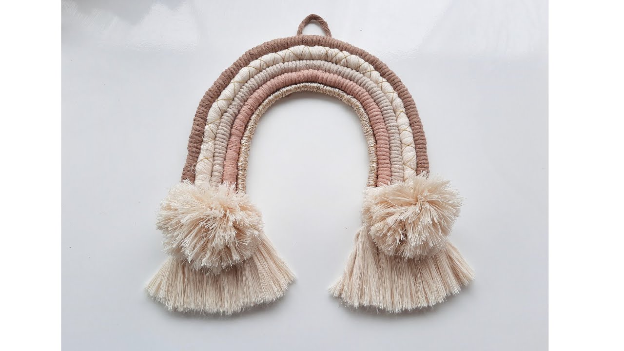 #macramerainbow #makrome #rainbow MAKROME GÖKKUŞAĞI | MACRAME RAİNBOW | rainbow wall hanging   | DIY