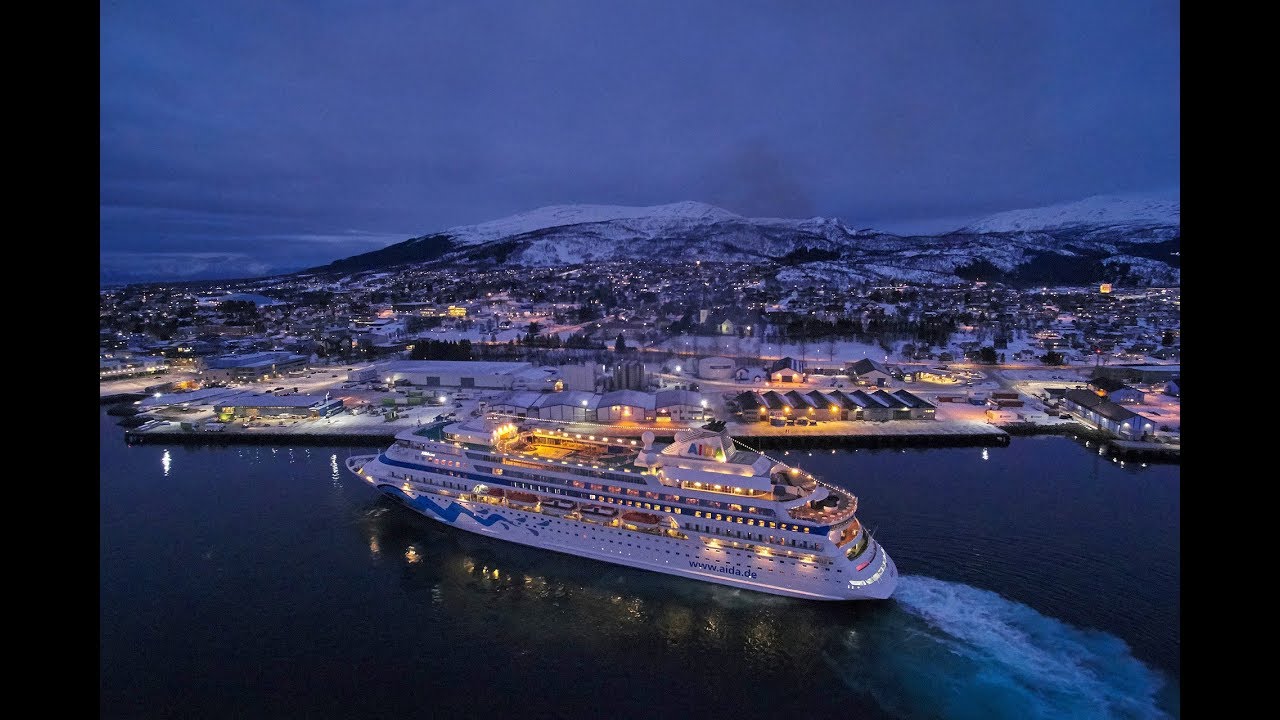 The cruiseship Aida Cara visited Sortland