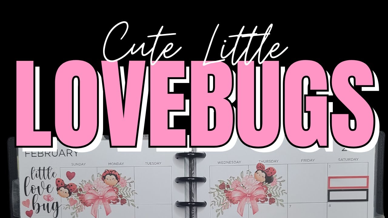 Plan With Me February Monthly | Happy Planner Classic Vertical Layout | Canva to Cricut Stickers