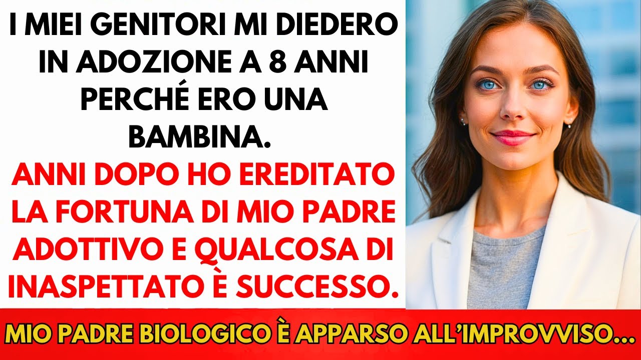 A 8 Anni Mi Hanno Data In Adozione Perché Ero Femmina. Quando Ho Ereditato Una Fortuna...