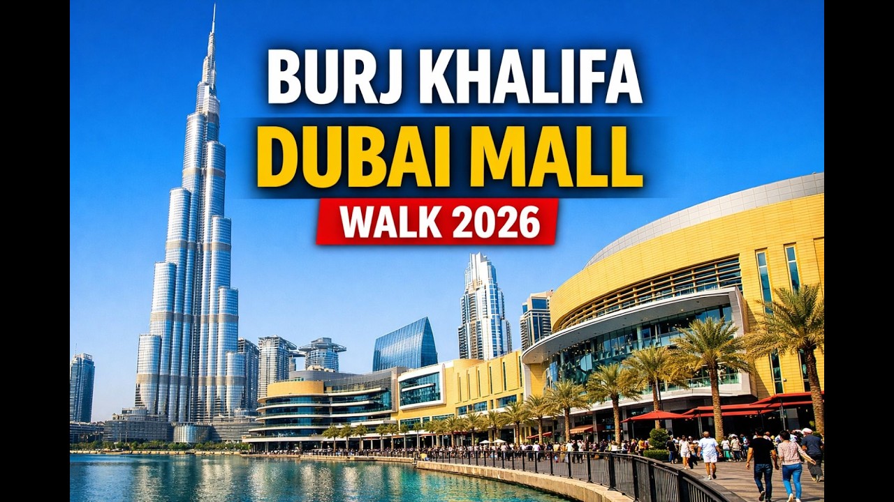 Walking Around Burj Khalifa & Dubai Mall 🇦🇪 | Downtown Dubai 2026