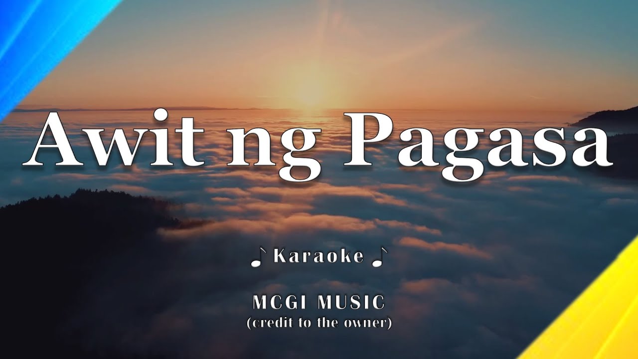 AWIT NG PAGASA #MCGI | Minus 1 Karaoke | Awit Kapatid (AK)
