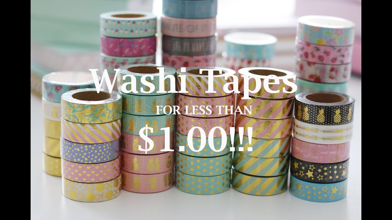 Buy Washi Tapes for Less than a BUCK!!!