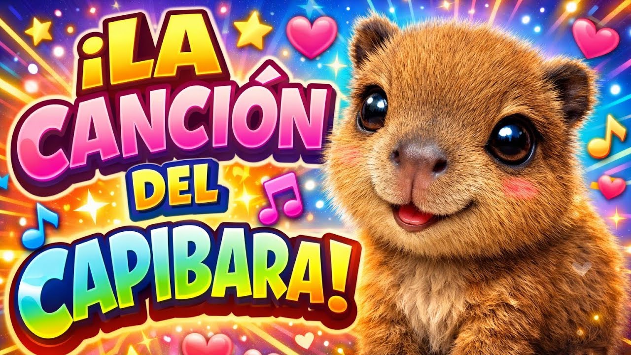 Canción infantil capibara bebe 🐾 #cancionesinfantiles 