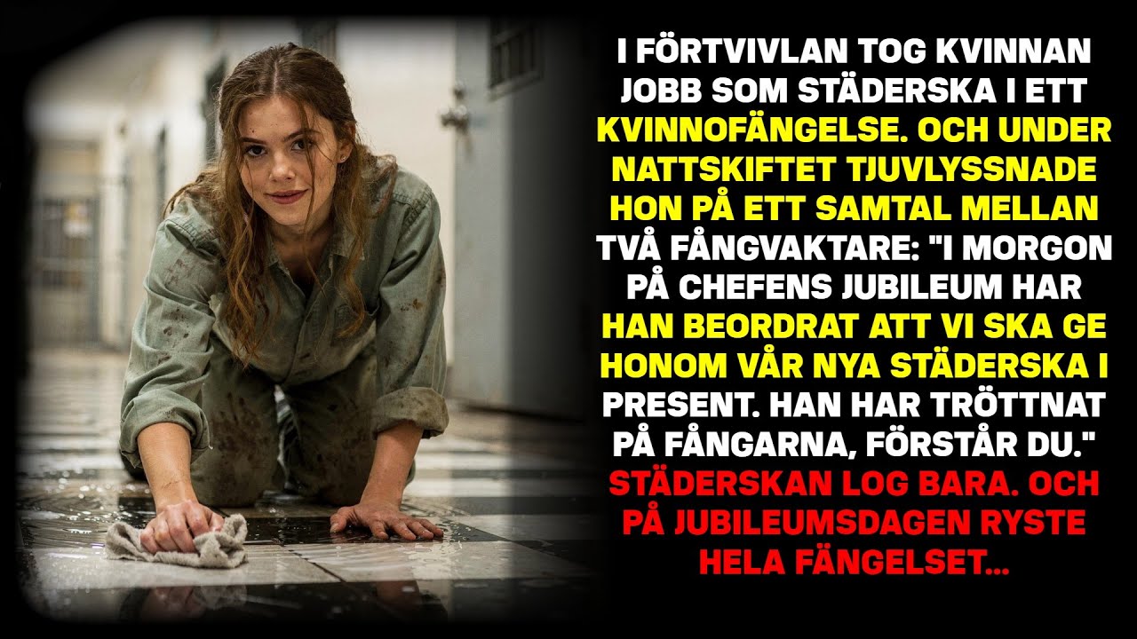 Den desperata kvinnan städade i fängelset. Under nattskiftet hörde hon ett samtal som avslöjade