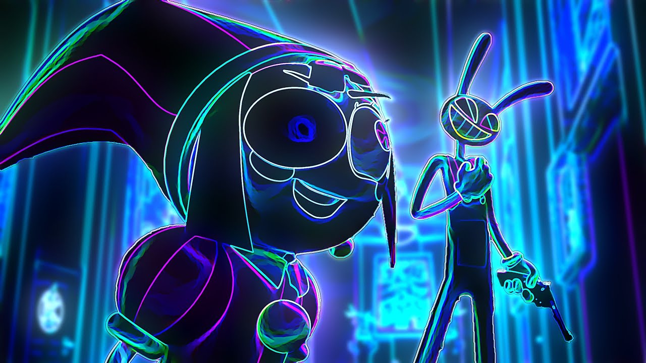 Jax and Pomni singing Daisy Bell Vocoded to I'm Blue
