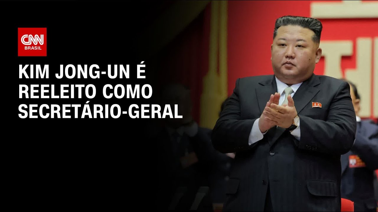Partido governista norte-coreano reelege Kim Jong-Un como secretário-geral | LIVE CNN