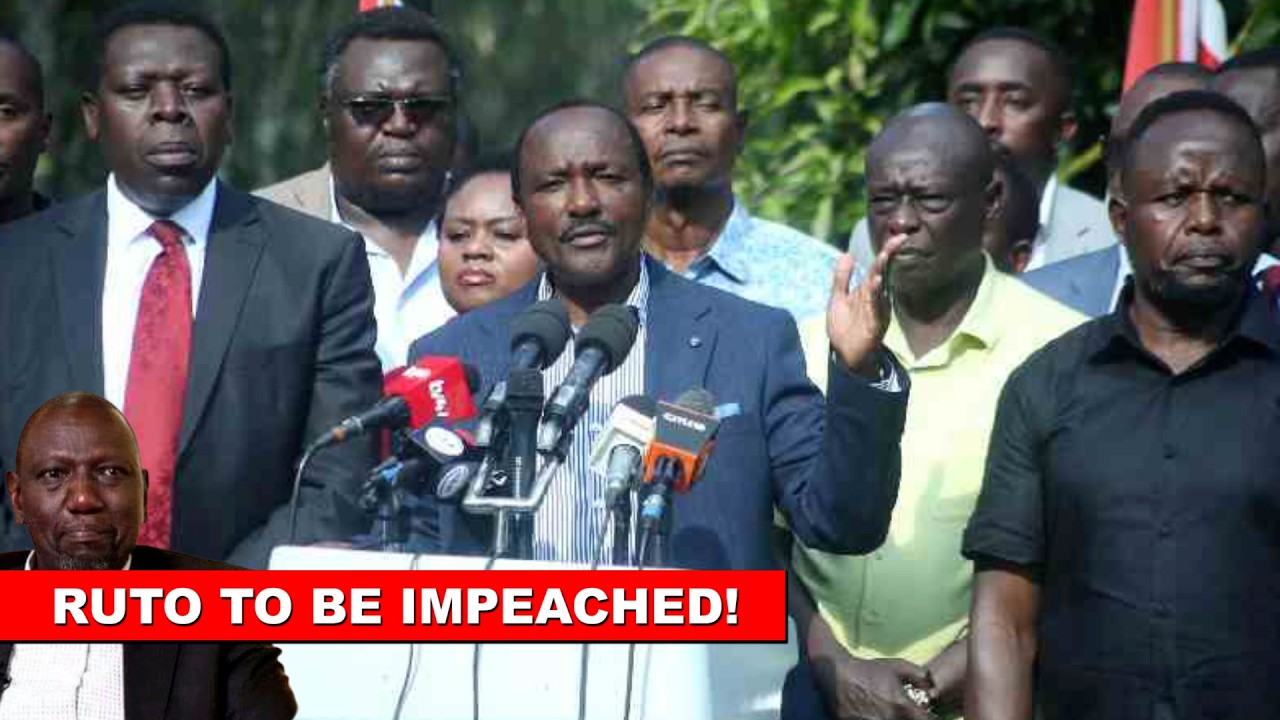 KIMEUMANA! President Ruto to be impeached! Kalonzo Musyoka confirms!🔥
