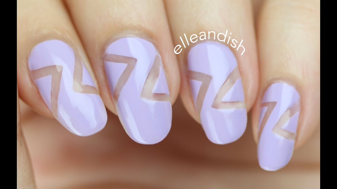 EASY Geometric Negative Space Nails