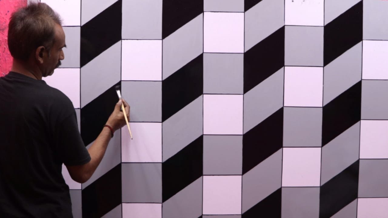 3d wall painting | 3d wall decoration effect | 3d wall texture new design ideas | interior design