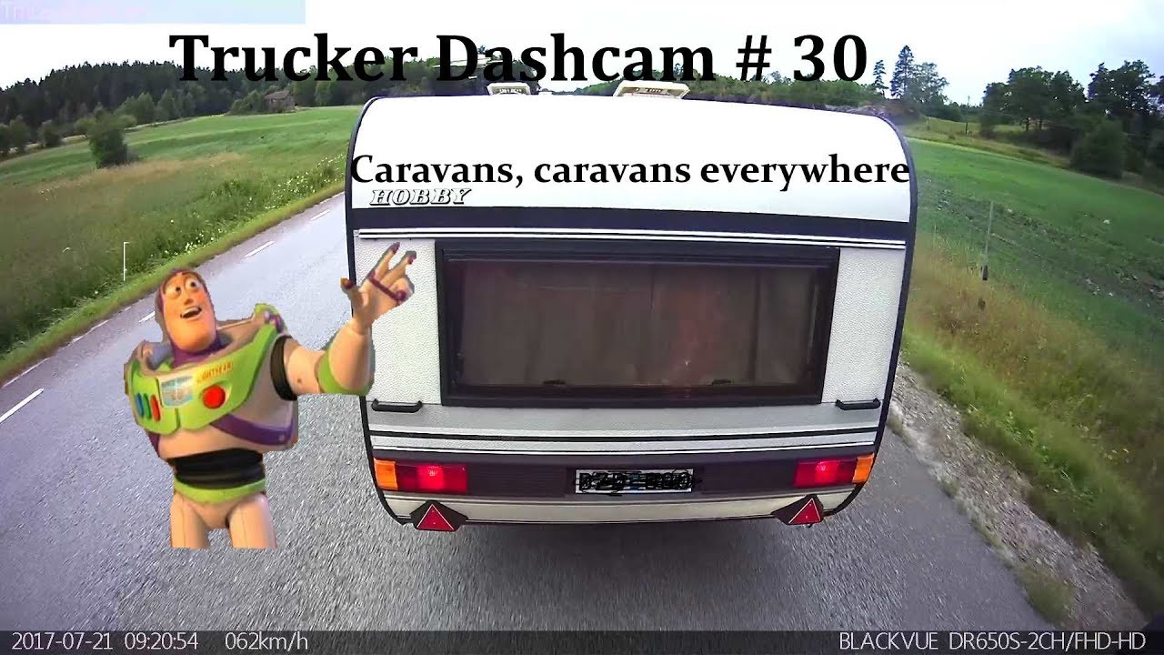 Trucker Dashcam #30 Caravans, caravans everywhere