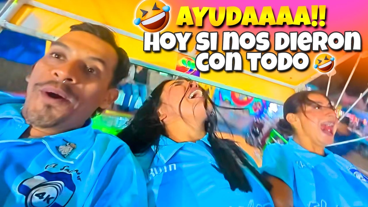 Llevamos mas de una hora subidos en la rueda y no nos quieren bajar, hoy si sentimos la adrenalina🤣