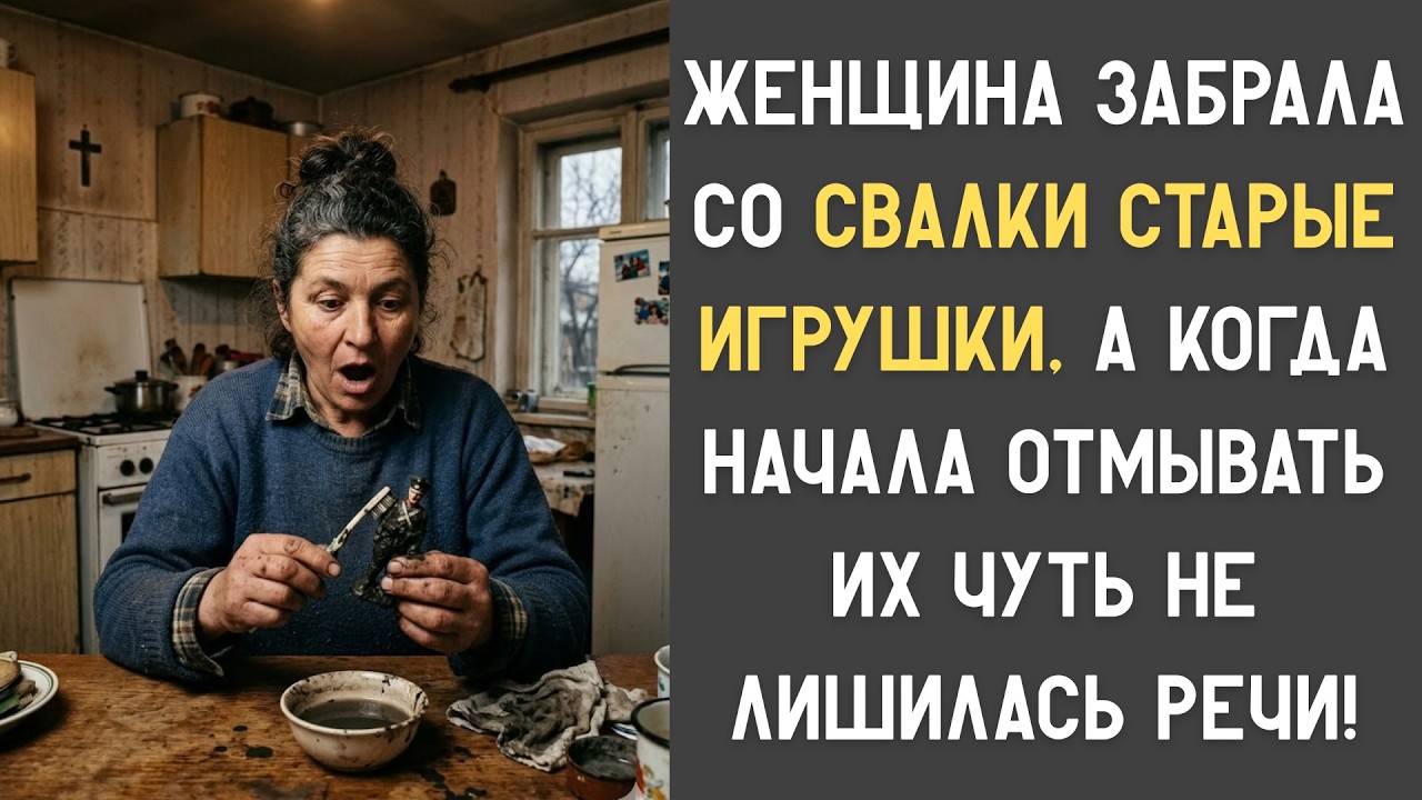 ЖЕНЩИНА ЗАБРАЛА СО СВАЛКИ СТАРЫЕ ИГРУШКИ, А КОГДА НАЧАЛА ОТМЫВАТЬ ИХ ЧУТЬ НЕ ЛИШИЛАСЬ РЕЧИ!