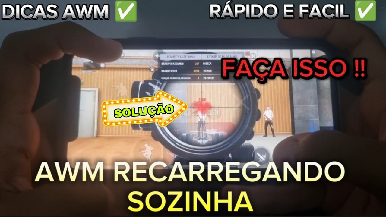 COMO JOGAR DE AWM NO MOBILE !! SEM ENGASGAR O TIRO ✅️ RESOLVIDO