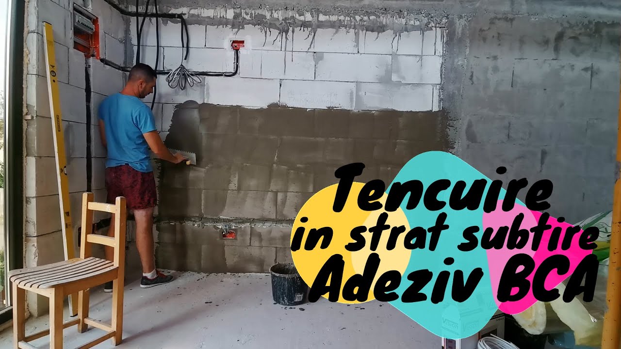 Tencuiala BCA in strat subtire - Adeziv BCA
