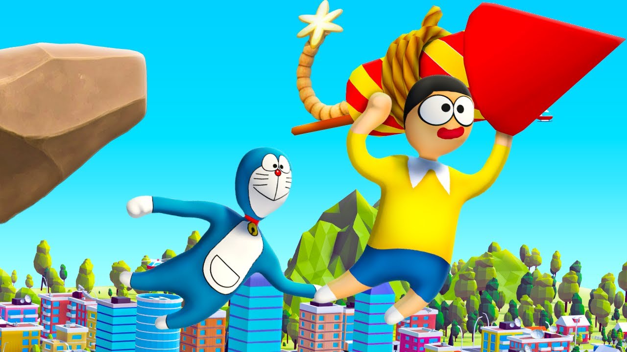 CHOP AND FROSTY USE ROCKETS IN HUMAN FALL FLAT