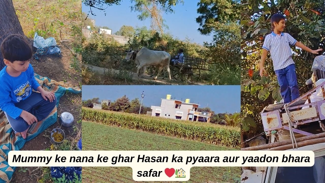 Hasan Gaye Apne Mummy Ke Nanihaal ❤️ | Family Emotional Visit Vlog #travel #familyvlog  #bhokardan 