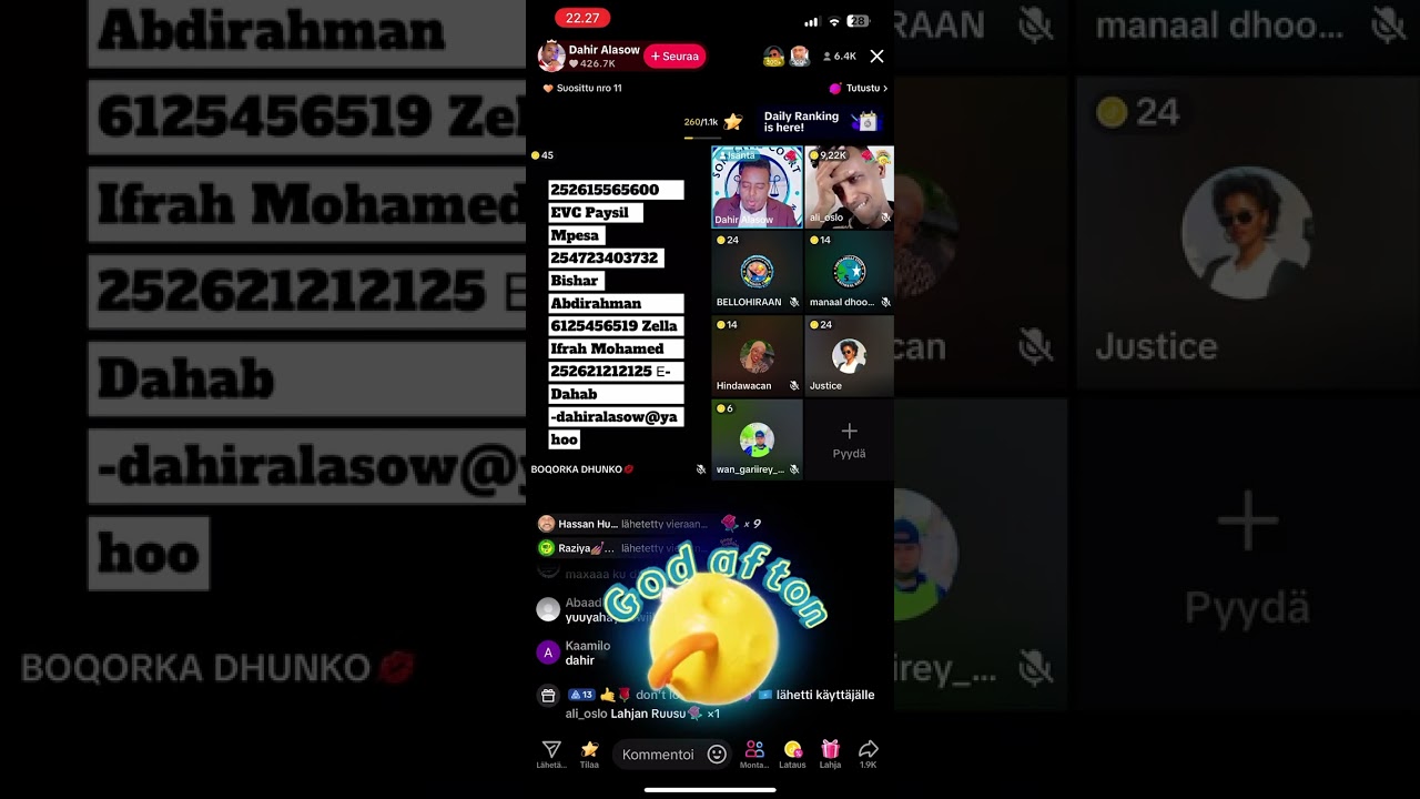 Dahir Calasow oo wiil u aruurinaya lacag 💵💵💵💵