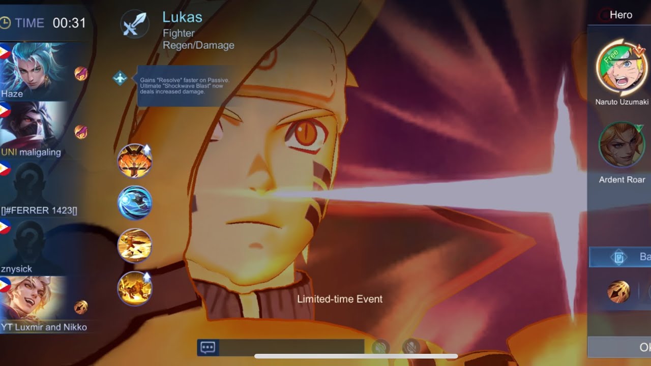 NARUTO UZUMAKI AND SASUKE UCHIHA SHOWED THEIR SKILLS TO KAKASHI HATAKE AND ML HEROES |
