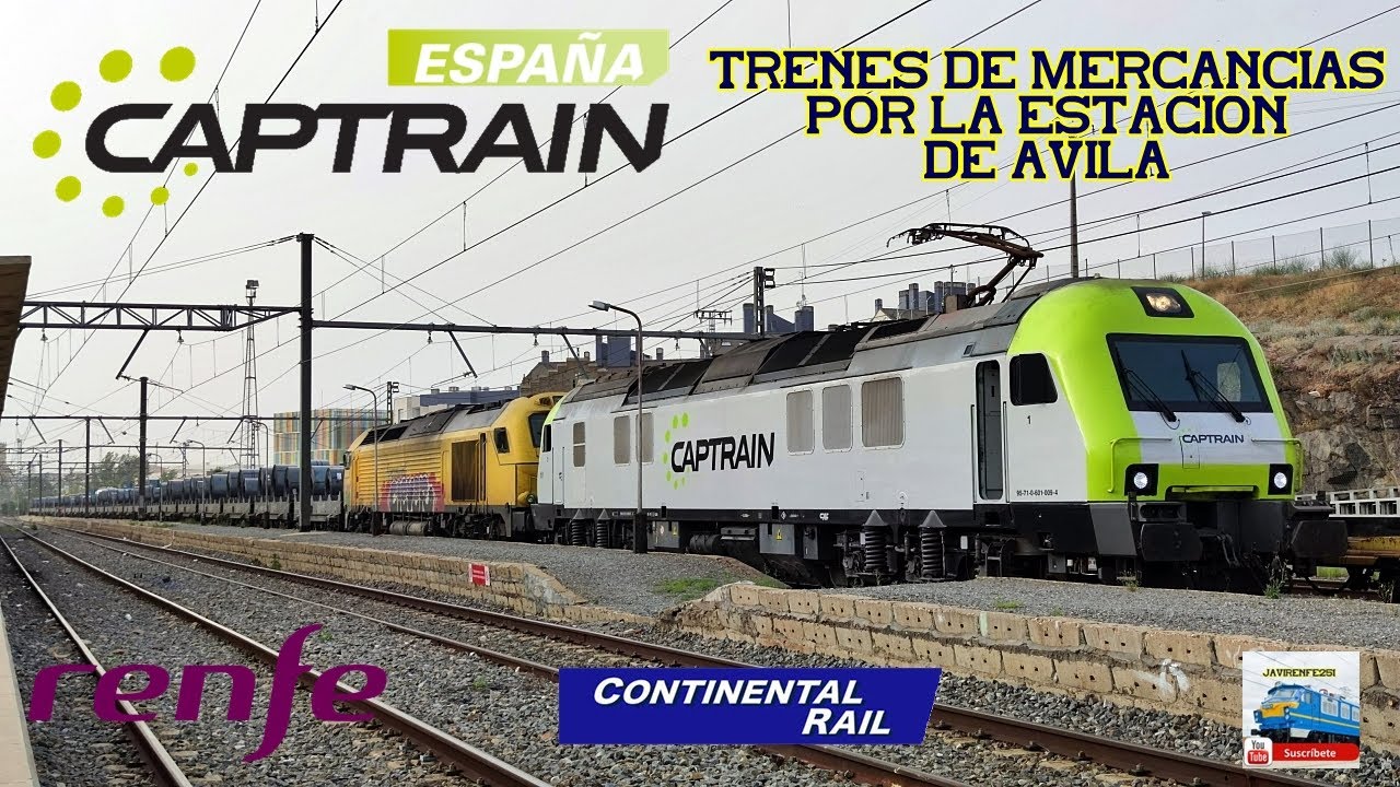 Trenes en Ávila, Captrain España, Continental rail, Renfe Mercancias