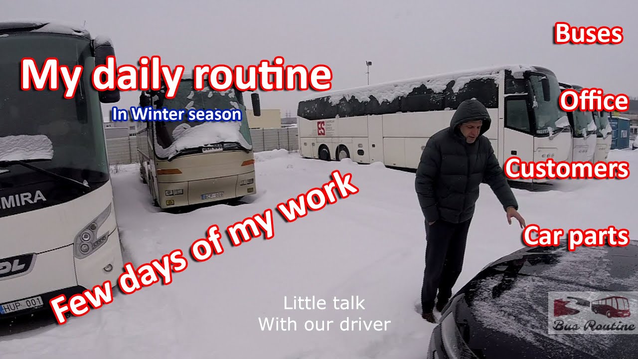Week Routine Of My Life & Work | Bus Routine