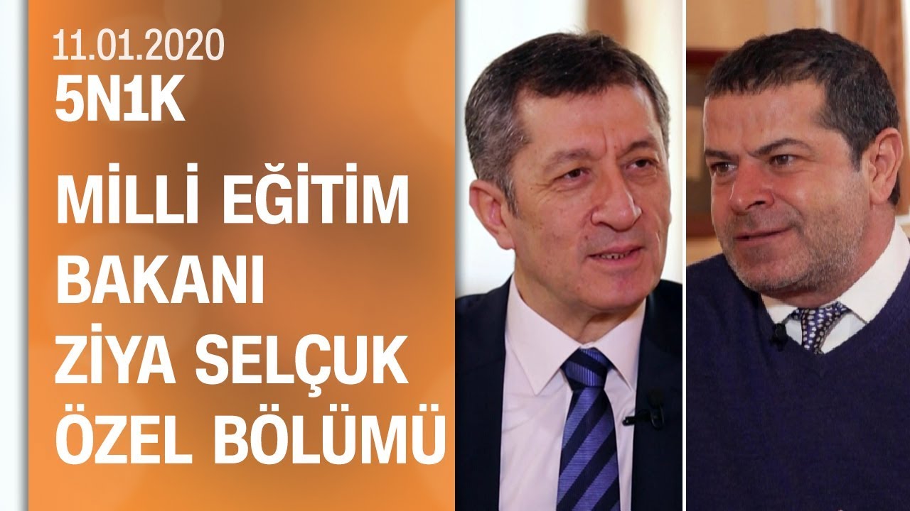 Milli Eğitim Bakanı Ziya Selçuk, 5N1K'da Cüneyt Özdemir'in sorularını yanıtladı-11.01.2020 Cumartesi