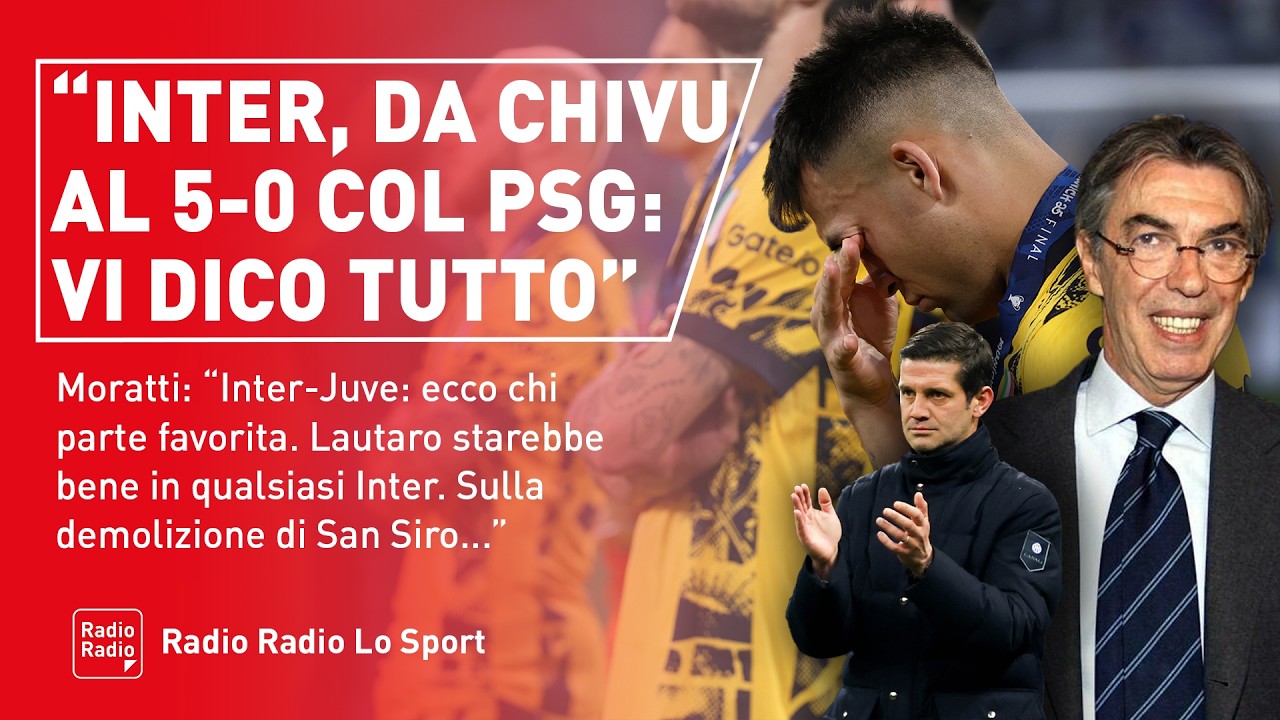 🤩 MORATTI SENZA FILTRI: “INTER-JUVE? VI DICO LA FAVORITA. CHIVU UNA SORPRESA. E QUEL 5-0 COL PSG…”