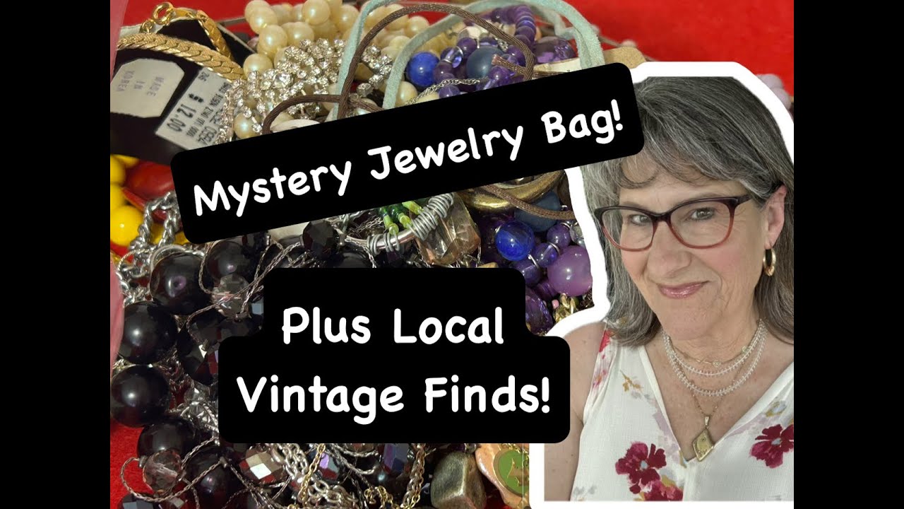 Unboxing a Mystery Jewelry Bag! 💍 + Local Vintage Haul Treasures