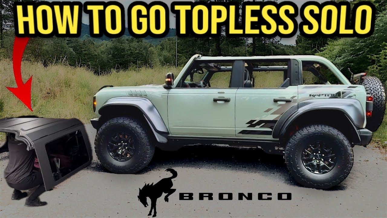 Как снять жесткий верх Ford Bronco самостоятельно (легко одному)